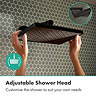 hansgrohe Activera Q Showerpipe 6 l/min EcoSmart+ with Ecostat Fine Thermostatic Shower Mixer - Matt Black