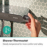 hansgrohe Activera Q Showerpipe 6 l/min EcoSmart+ with ShowerTablet Thermostatic Shower Mixer - Chrome