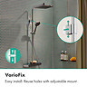 hansgrohe Activera Q Showerpipe 6 l/min EcoSmart+ with ShowerTablet Thermostatic Shower Mixer - Chrome