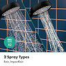 hansgrohe Activera Q Showerpipe 6 l/min EcoSmart+ with ShowerTablet Thermostatic Shower Mixer - Matt Black