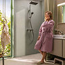 hansgrohe Activera Q Showerpipe 8 l/min EcoSmart with Ecostat Fine Thermostatic Shower Mixer - Chrome