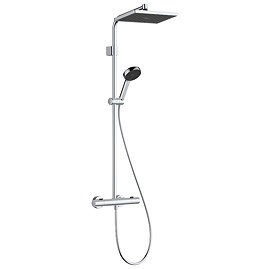 hansgrohe Activera Q Showerpipe 8 l/min EcoSmart with Ecostat Fine Thermostatic Shower Mixer - Chrome