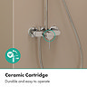 hansgrohe Activera Q Showerpipe EcoSmart with Varia Shower Mixer - Chrome