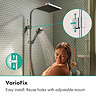 hansgrohe Activera Q Showerpipe EcoSmart with Varia Shower Mixer - Chrome