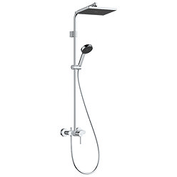 hansgrohe Activera Q Showerpipe EcoSmart with Varia Shower Mixer - Chrome