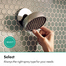 hansgrohe Activera Select S EcoSmart 8 l/min Overhead Shower - Chrome