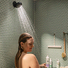 hansgrohe Activera Select S EcoSmart 8 l/min Overhead Shower - Matt Black