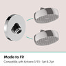 hansgrohe Activera Wall Connector for Overhead Shower 95 - Chrome