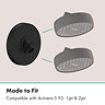 hansgrohe Activera Wall Connector for Overhead Shower 95 - Matt Black