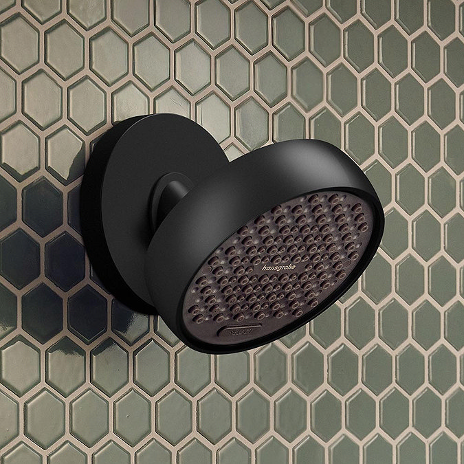 hansgrohe Activera Wall Connector for Overhead Shower 95 - Matt Black