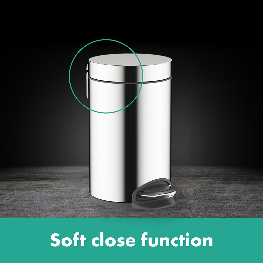 ハンスグローエ ゴミ箱 3リットル クローム 【公式通販】