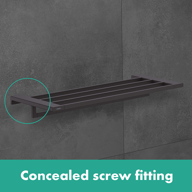 hansgrohe AddStoris Matt Black Towel Rack
