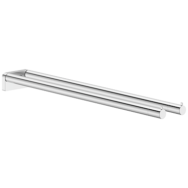 hansgrohe AddStoris S Chrome Double Towel Bar
