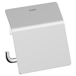 hansgrohe AddStoris S Chrome Toilet Roll Holder with Cover