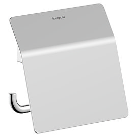hansgrohe AddStoris S Chrome Toilet Roll Holder with Cover
