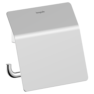 hansgrohe AddStoris S Chrome Toilet Roll Holder with Cover