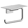 hansgrohe AddStoris S Chrome Toilet Roll Holder with Shelf
