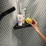 hansgrohe AddStoris S Matt Black Corner Shower Basket