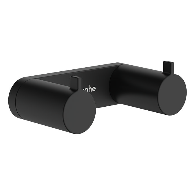 hansgrohe AddStoris S Matt Black Double Robe Hook