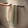 hansgrohe AddStoris S Matt Black Double Towel Rail
