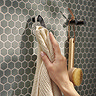 hansgrohe AddStoris S Matt Black Single Robe Hook