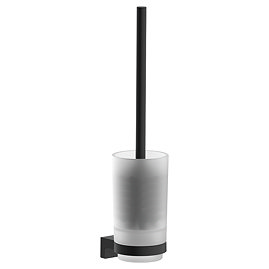 hansgrohe AddStoris S Matt Black Toilet Brush with Holder
