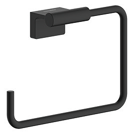 hansgrohe AddStoris S Matt Black Towel Ring