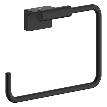 hansgrohe AddStoris S Matt Black Towel Ring