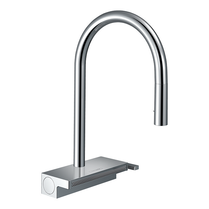 hansgrohe Aquno Select M81 Single Lever Kitchen Mixer 170 with Pull-Out Spray - Chrome