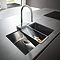 hansgrohe Aquno Select M81 Single Lever Kitchen Mixer 170 with Pull-Out Spray - Chrome