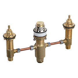 hansgrohe Basic Set for 3-Hole Deck Mounted Bath Mixers - 13233180 Large Image