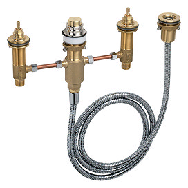 hansgrohe Basic Set for 4-Hole Deck Mounted Bath Mixers - 13244180 Large Image