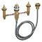 hansgrohe Basic Set for 4-Hole Deck Mounted Bath Mixers - 13244180 Large Image