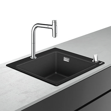 hansgrohe C51-F450-06 1.0 Bowl Kitchen Sink & Tap Bundle - 43217000  Feature Large Image