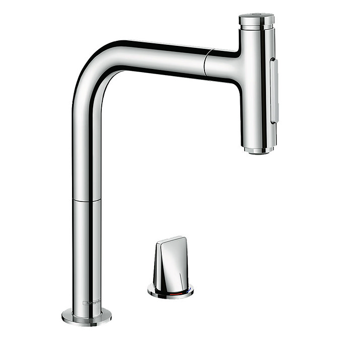 hansgrohe C51-F635-09 1.5 Bowl Kitchen Sink & Tap Bundle - 43220000  Standard Large Image