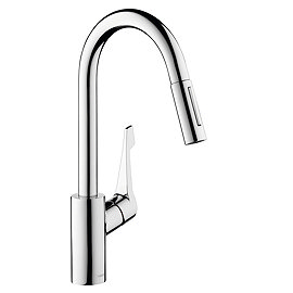 Hansgrohe Cento XL Single Lever Kitchen Mixer with Pull Out Spray - 14803000 Large Image