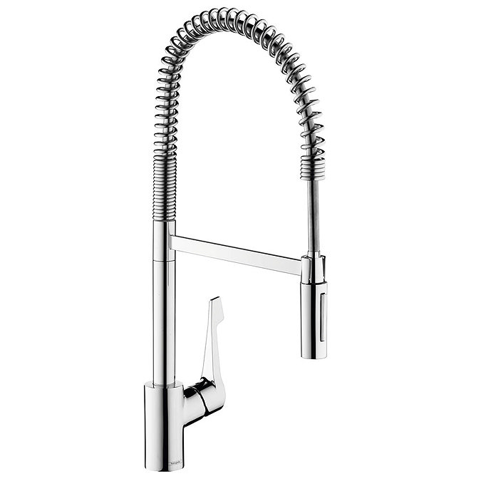Hansgrohe Cento XXL Professional Single Lever Kitchen Mixer with Pull Out Spray - 14806000 Large Ima