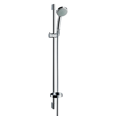 Hansgrohe Croma 1 Spray 90cm Shower Slider Rail Kit with Soap Dish - 27724000  Profile Large Image