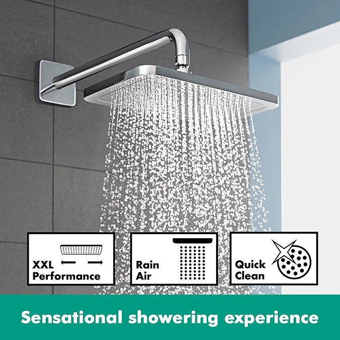 hansgrohe Croma E 280 1 Spray Shower Head - 26257000  Profile Large Image