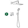 hansgrohe Croma E Complete Shower Set with Wall Mounted Shower Handset - 27953000 Large Image