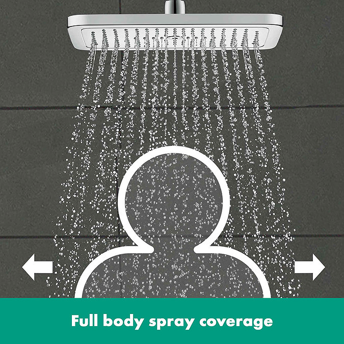 hansgrohe Croma E EcoSmart 280 1 Spray Shower Head - 26258000  Feature Large Image