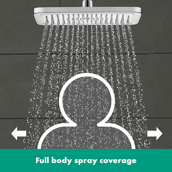 hansgrohe Croma E EcoSmart 280 1 Spray Shower Head - 26258000 Feature Large Image