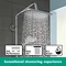 hansgrohe Croma E Showerpipe 280 EcoSmart 9 l/min Thermostatic Shower Mixer - 27660000  In Bathroom Large Image