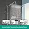 hansgrohe Croma E Showerpipe 280 Thermostatic Bath Shower Mixer - 27687000  Profile Large Image