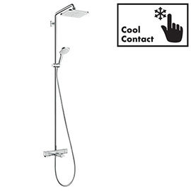hansgrohe Croma E Showerpipe 280 Thermostatic Bath Shower Mixer - 27687000 Medium Image