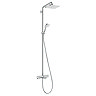 hansgrohe Croma E Showerpipe 280 Thermostatic Bath Shower Mixer - 27687000 Large Image