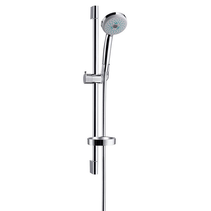 Hansgrohe Croma Multi 3 Spray 65cm Shower Slider Rail Kit with Soap Dish - 27775000 Large Image