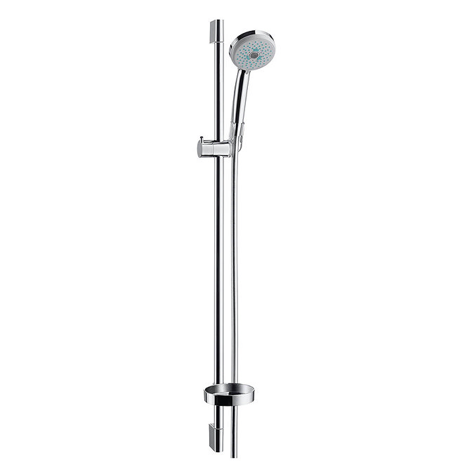 Hansgrohe Croma Multi 3 Spray 90cm Shower Slider Rail Kit with Soap Dish - 27774000 Large Image