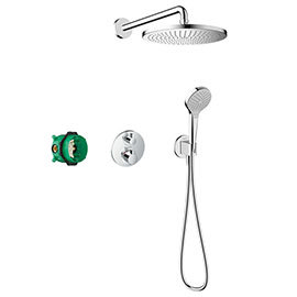 hansgrohe Croma S Complete Shower Set with Wall Mounted Shower Handset - 27954000 Medium Image