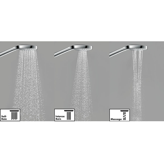 hansgrohe Croma Select E 110 Multi 3 Spray Shower Slider Rail Kit 90cm - 26590400  In Bathroom Large